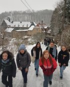 Auf dem Weg in den Forstbotanischen Garten